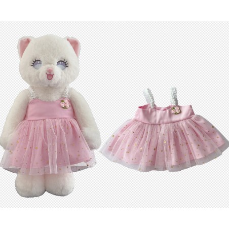 Jupe en tulle étoiles rose