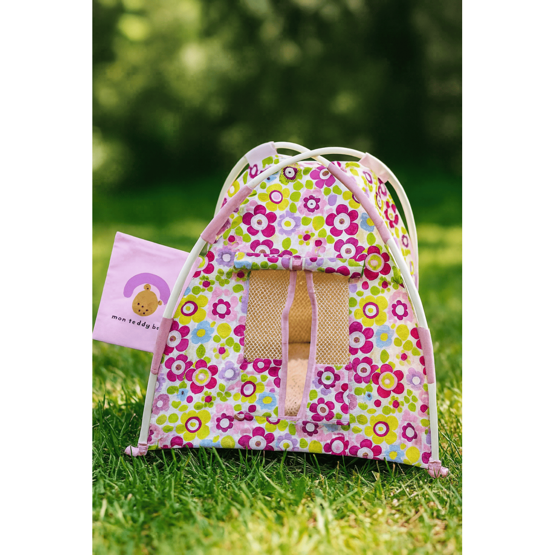 Build Your Bear Ward tent bloemenprint 40 cm knuffel of pop. Build Your Bear Ward tent bloemenprint 40 cm knuffel of pop.
