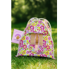 Build Your Bear Ward tent bloemenprint 40 cm knuffel of pop.