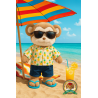 Tropicool – Ensemble chemise ananas & short pour peluche