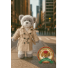 Trench coat beige pour peluche 40 cm réf.Y107, compatible Build A Bear