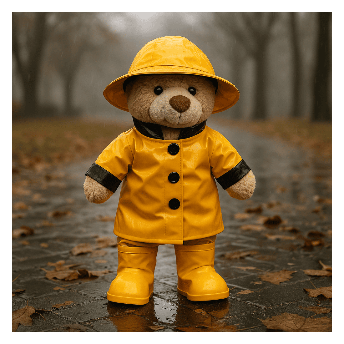 Plüschkleidung Gelber Regenmantel 2944 – Mantel, Hut und Stiefel. Plüschkleidung Gelber Regenmantel 2944 – Mantel, Hut und Stiefel.