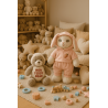 Costume Lapin Rose pour peluche 40 cm – Ensemble 2 pièces doux et câlin