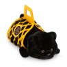 Milo the Black Cat 56 cm plush with yellow felt bag