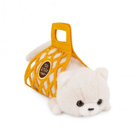 Milo de Witte Kat Knuffel – 35 cm Zacht en Stijlvol