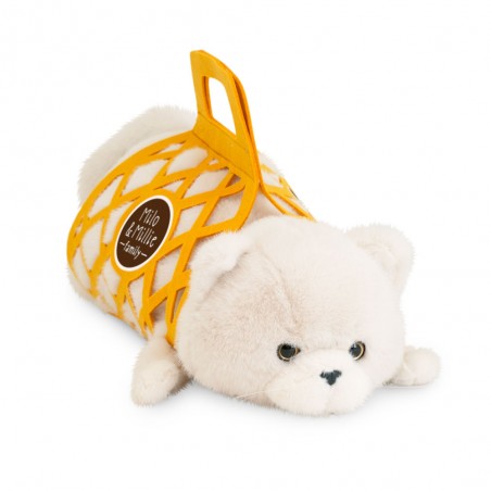 Peluche Chat Blanc Milo 56 cm – Grand Format Câlin | Orange Toys
