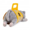 Milo le Chat Gris - Peluche avec Panier Feutre Jaune (35 cm) Milo le Chat Gris - Peluche avec Panier Feutre Jaune (35 cm)