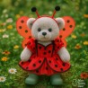 Déguisement Coccinelle Magique avec Ailes – Tenue pour Peluche 40 cm