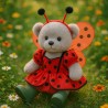 Déguisement Coccinelle Magique avec Ailes – Tenue pour Peluche 40 cm