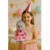Tenue Princesse Rose avec Couronne pour Peluche 40 cm – Style Château Féérique