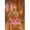 Tenue Princesse Rose avec Couronne pour Peluche 40 cm – Style Château Féérique