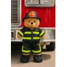 Tenue de Pompier avec Casque – Pour Peluche 40 cm – Devant Camion Américain