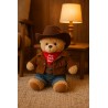 Tenue de Cowboy avec Chapeau Marron – Pour Ours en Peluche 40 cm