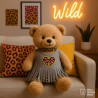 “Wild and Free” Summer Dress with Choker – For 40 cm Plush Bear