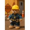 Tenue d’Ouvrier du Bâtiment avec Casque Jaune – Pour Peluche 40 cm