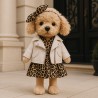 Ensemble Robe Léopard & Perfecto Blanc pour peluche Lucky Doggy – Look Rock Chic 40 cm Ensemble Robe Léopard & Perfecto Blanc pour peluche Lucky Doggy – Look Rock Chic 40 cm