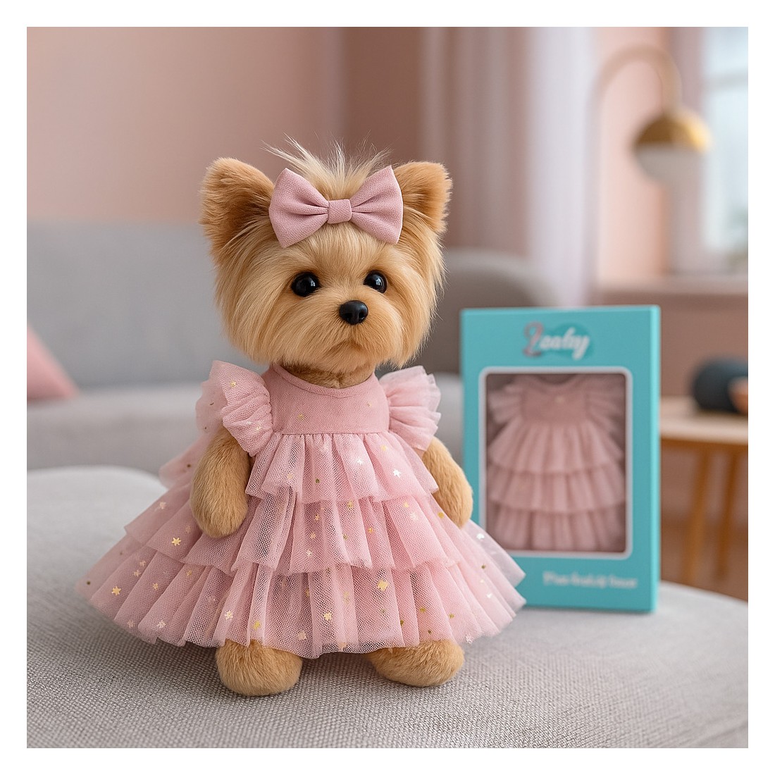 "Lucky Doggy L120 – rosa Tüllkleid mit Schleife "Lucky Doggy L120 – rosa Tüllkleid mit Schleife