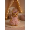 Lucky Doggy knuffel met roze tulejurk – Romantic Evening