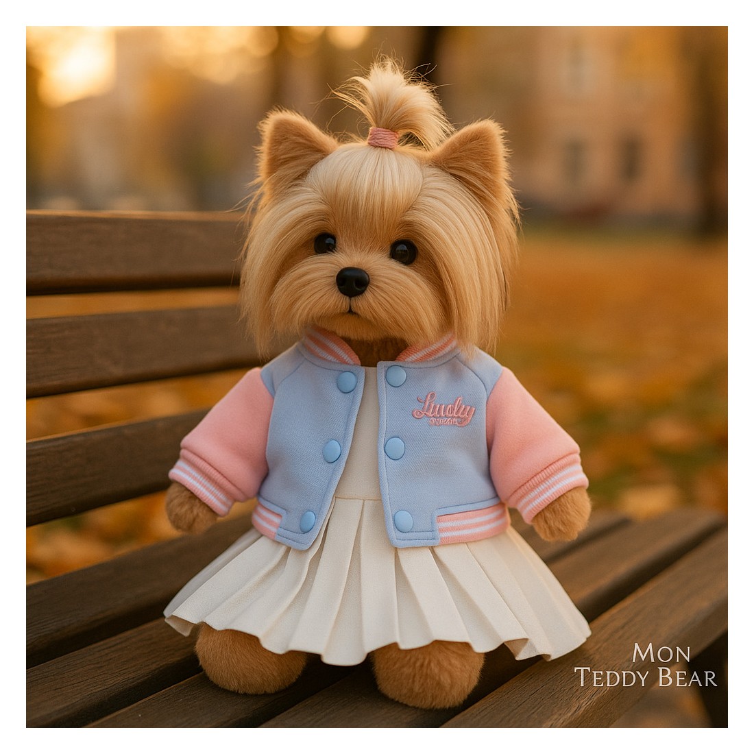 Lucky Doggy L119 – Pastelljacke und Faltenkleid Lucky Doggy L119 – Pastelljacke und Faltenkleid