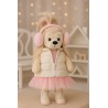 Lucky Doggy Plüschtier Kleidung – Rosa Traum – Mantel und Kleid
