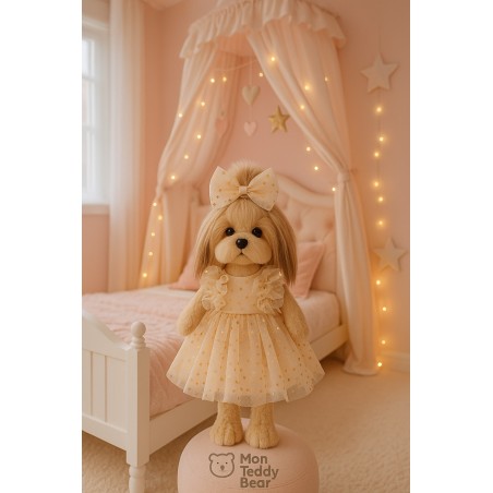 Starlight Dress for Lucky Doggy plush – with matching bow