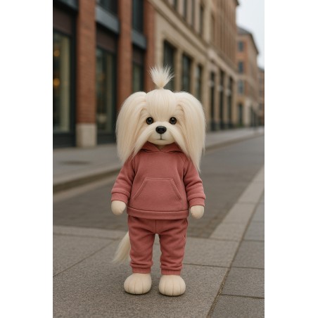 Lucky Mimi knuffel 40 cm – Zacht roze joggingpak – Strawberry Ice Cream