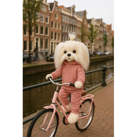 Lucky Mimi Plüschfigur 40 cm – Weicher rosa Jogginganzug – Strawberry Ice Cream