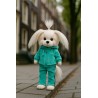 Lucky Mimi knuffelkleding 40 cm – Hoodie en broek turquoise – Zacht velours comfort
