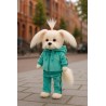 Lucky Mimi knuffelkleding 40 cm – Hoodie en broek turquoise – Zacht velours comfort