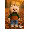 Lucky Doggy – Peluche articulée Andy avec sweat bicolore automnal et jean – Autumn Palette