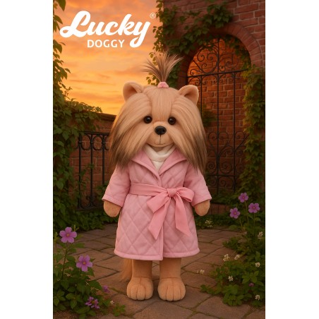 Lucky Doggy Yoyo – Roze Gewatteerde Jas met Ceintuur – Lavender Evening
