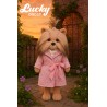 Lucky Doggy Yoyo – Manteau Matelassé Rose Lavande avec Ceinture – Lavender Evening