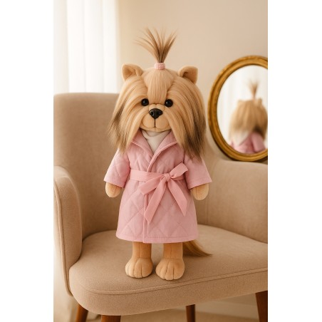 Lucky Doggy Yoyo – Roze Gewatteerde Jas met Ceintuur – Lavender Evening