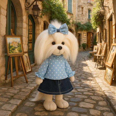 Lucky Doggy Plush – Lucky Mimi "Denim Summer"