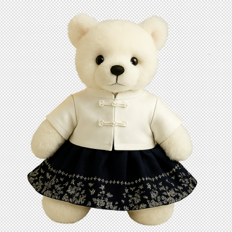 robe-soiree-noire-veste-blanche-peluche-rembourrer-y170.jpg