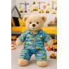pyjama peluche engins de chantier bleu – Réf. Y1005