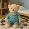 pyjama peluche engins de chantier bleu – Réf. Y1005