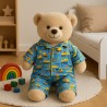 pyjama peluche engins de chantier bleu – Réf. Y1005