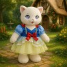 Robe Blanche-Neige pour peluche 40 cm – Jupe jaune et ruban rouge – Réf. Y223