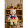 Robe Blanche-Neige pour peluche 40 cm – Jupe jaune et ruban rouge – Réf. Y223