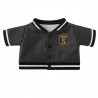 Veste Teddy Noire Style Baseball – Vêtement pour peluche 38 à 45 cm – Réf. Y234