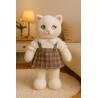 Knuffel outfit – schoolstijl blouse en geruite rok – Ref. Y130