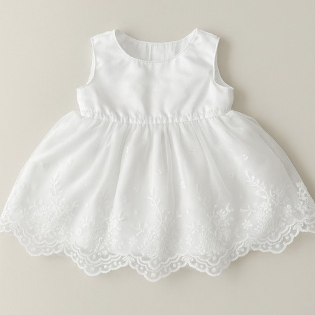“Snowflake Star” Dress – White lace and sequin dress for 40 cm plush – Ref. Y143