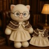 Elegant Dress with Cape for Plush Toy – Chic Autumn Outfit – Ref. Y238