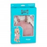 Lucky Doggy L114 roze tuinrok en crèmekleurige top voor knuffel