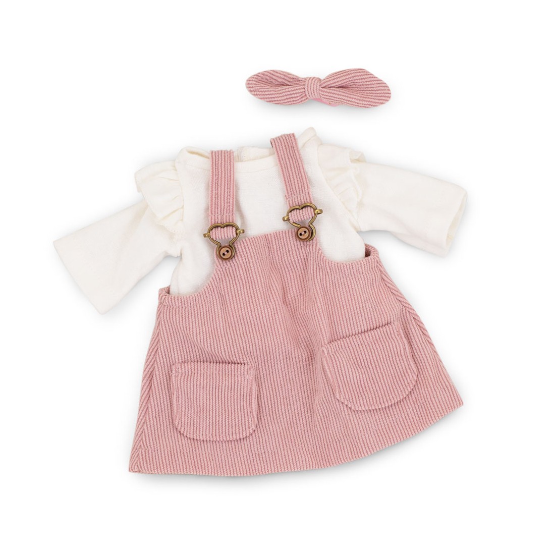 Lucky Doggy L114 robe salopette rose et haut volanté pour peluche Lucky Doggy L114 robe salopette rose et haut volanté pour peluche