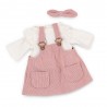 Lucky Doggy L114 pink corduroy dress and cream top for plush Lucky Doggy L114 pink corduroy dress and cream top for plush