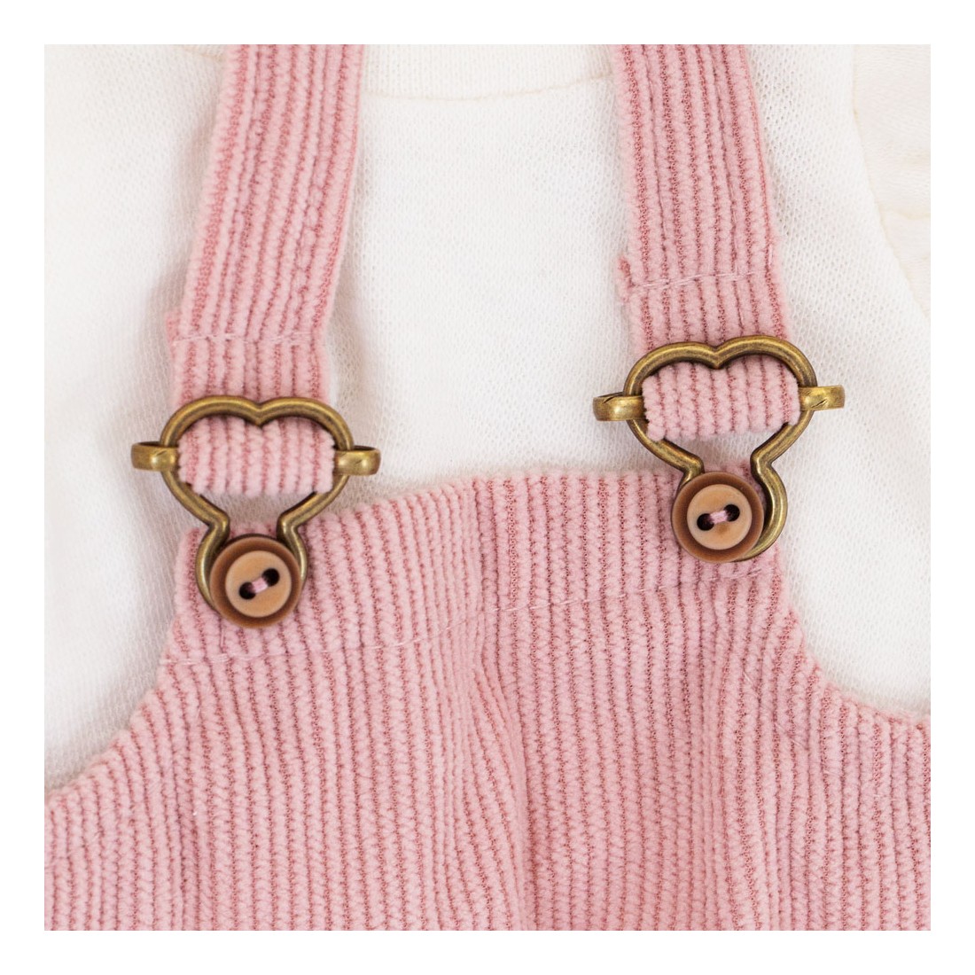 Lucky Doggy L114 robe salopette rose et haut volanté pour peluche Lucky Doggy L114 robe salopette rose et haut volanté pour peluche