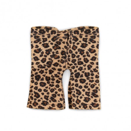 Leopard Outfit set Ref. L131 voor Lucky Doggy knuffel, broek met luipaardprint, top, jasje en strik.
