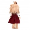 Lucky Yoyo Cozy Casual Ref. LD2/128 met bordeaux jurk en hartjes shirt.